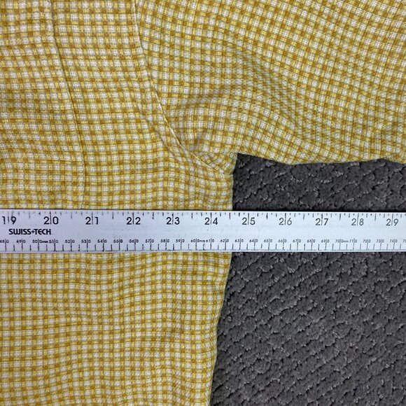 Tommy Bahama Silk Shirt Men's Large Golden Yellow Short Sleeve Camp Hawaiian - Picture 9 of 10